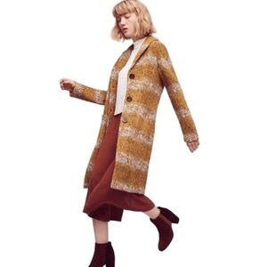 Anthropologie Size M Harvest Sweater Coat Tabitha NWT Vintage Style Stripes